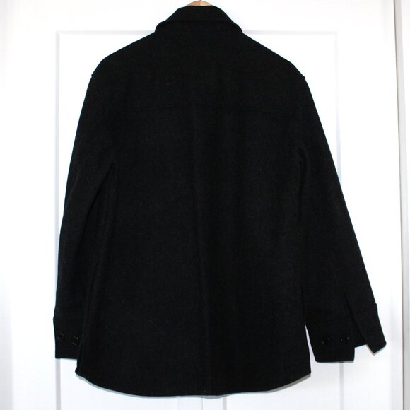 ECOLOGYST Slow Fashion Wool Harbour Coat Charcoal Grey Jacket NWOT - Picture 6 of 7